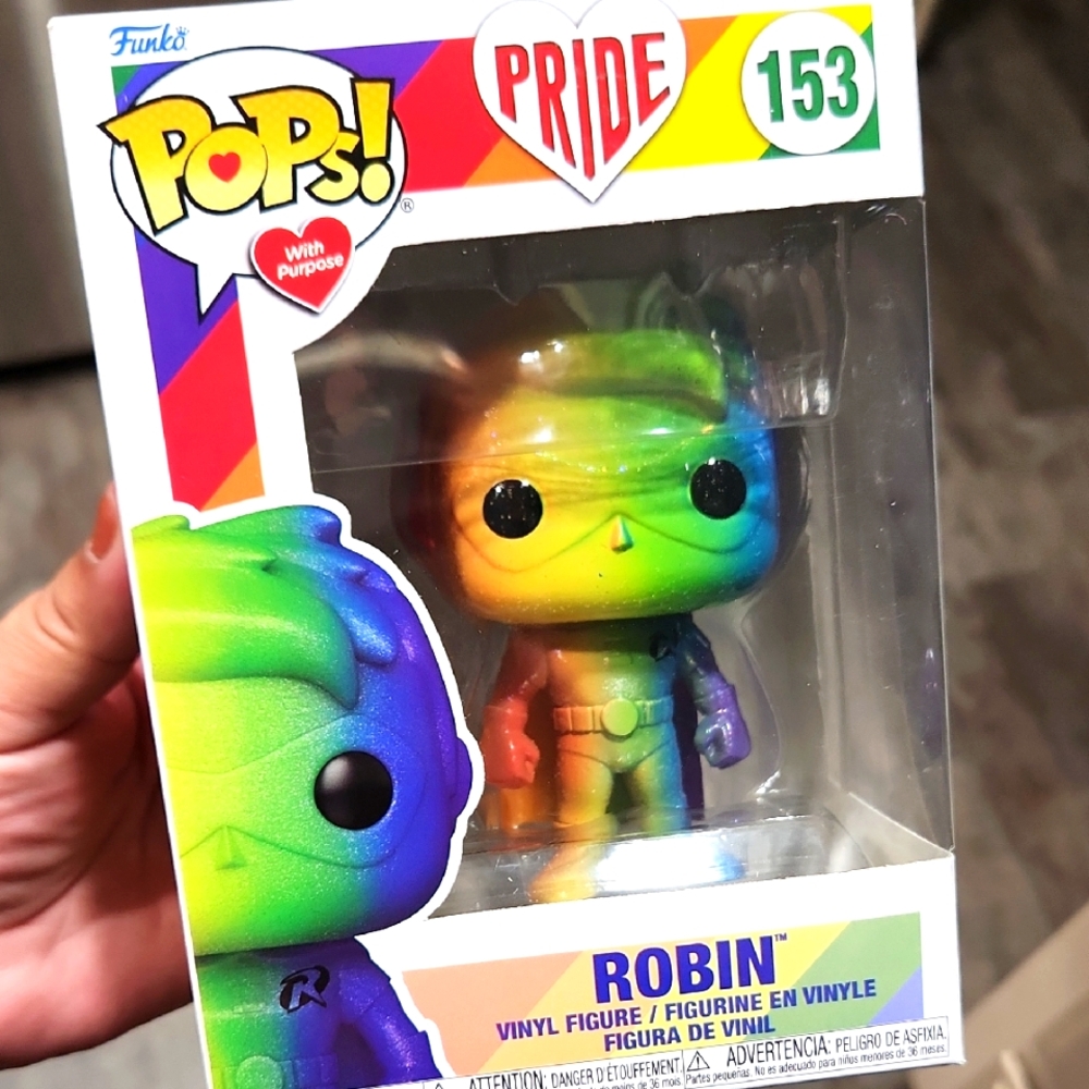 Funko Pride Robin Rainbow Vinyl Figure #153